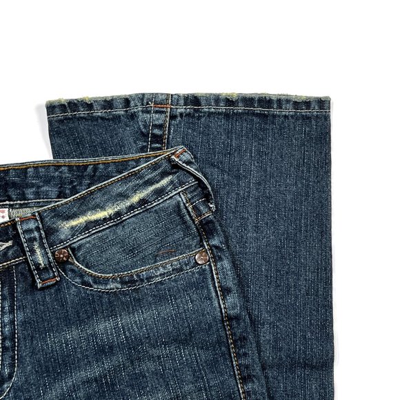 True Religion Distressed Flare Blue Jeans Womens 27 New NWT USA 04503 - Picture 6 of 15